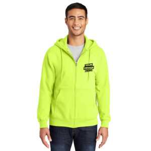 Custom Port & Company PC90ZH Essential Fleece Full-Zip Hooded Sweatshirt