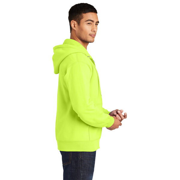 Custom Port & Company PC90ZH Essential Fleece Full-Zip Hooded Sweatshirt - Image 2