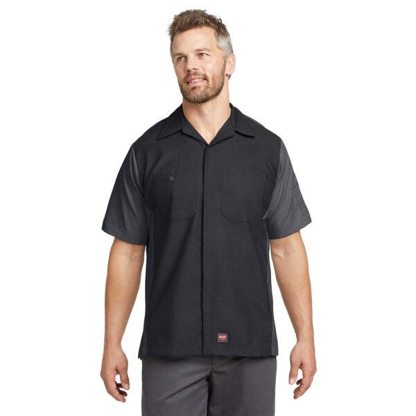 Custom Red Kap SY20 Short Sleeve Ripstop Crew Shirt - Image 4