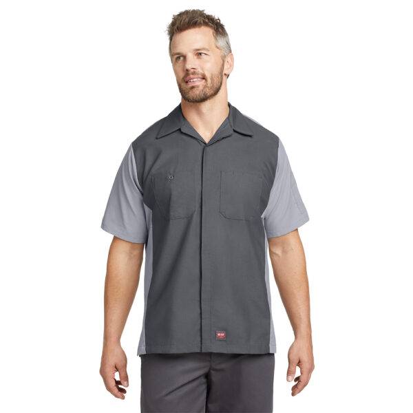 Custom Red Kap SY20 Short Sleeve Ripstop Crew Shirt - Image 6