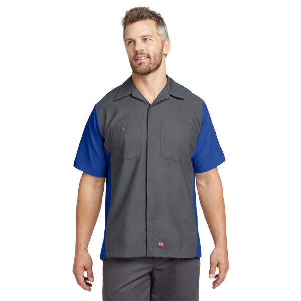 Custom Red Kap SY20 Short Sleeve Ripstop Crew Shirt - Image 7