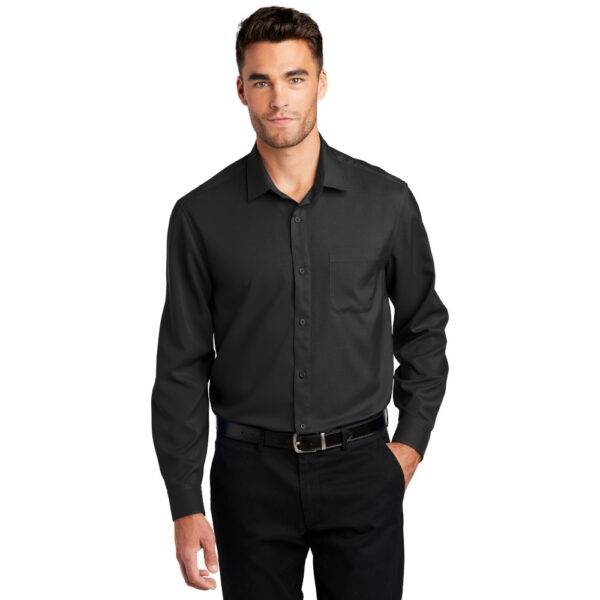 Custom Port Authority W401 Long Sleeve Performance Staff Shirt - Image 4