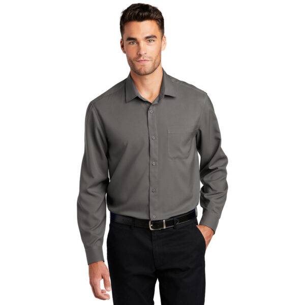 Custom Port Authority W401 Long Sleeve Performance Staff Shirt - Image 5
