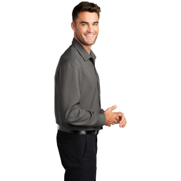 Custom Port Authority W401 Long Sleeve Performance Staff Shirt - Image 2