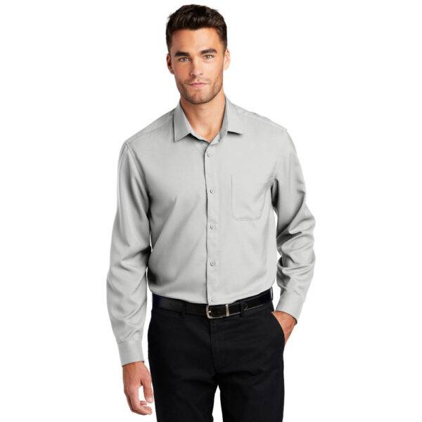 Custom Port Authority W401 Long Sleeve Performance Staff Shirt - Image 6