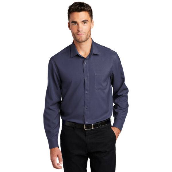 Custom Port Authority W401 Long Sleeve Performance Staff Shirt - Image 8