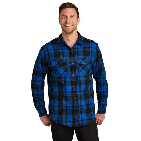 Custom Port Authority W668 Plaid Flannel Shirt - Image 10