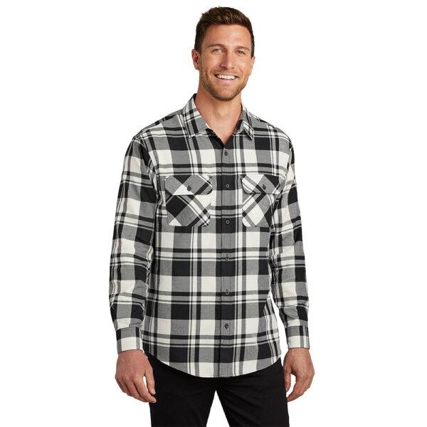 Custom Port Authority W668 Plaid Flannel Shirt - Image 12
