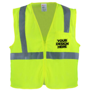 Custom Safety Brite HI VIS Mesh Safety Vest