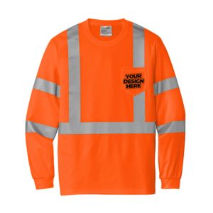 Custom CornerStone® ANSI 107 Class 3 Mesh Long Sleeve Tee