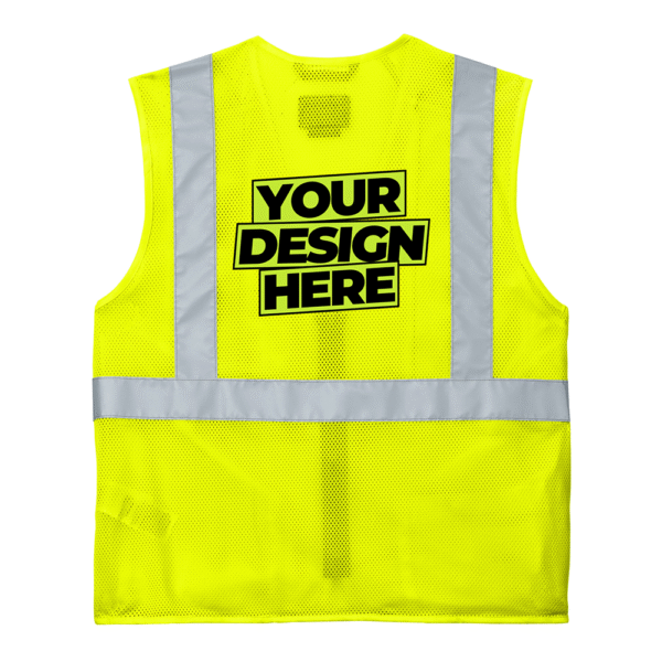 Custom Carhartt® ANSI Class 2 Mesh Zip-Front Vest - Image 2