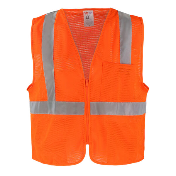 Custom Safety Brite HI VIS Mesh Safety Vest - Image 3