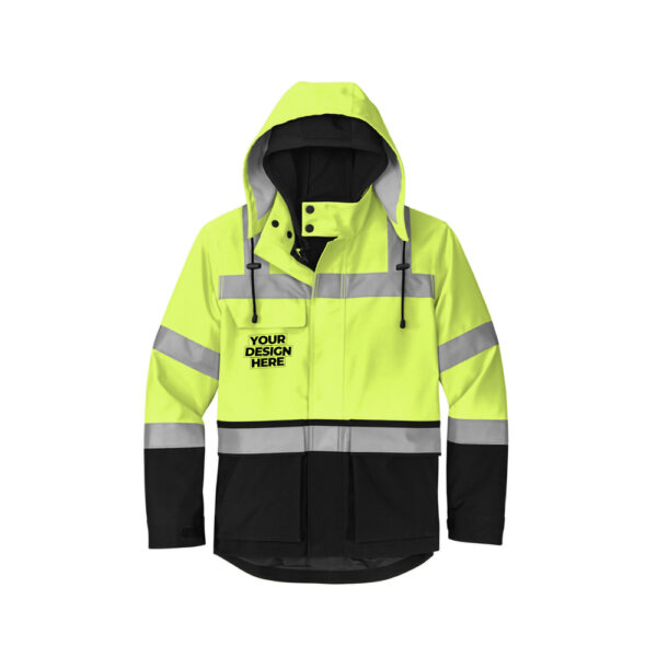 Custom CornerStone® ANSI 107 Class 3 Waterproof Ripstop 3-In-1 Parka