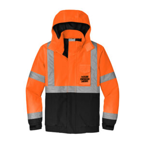 Custom CornerStone® ANSI 107 Class 3 Economy Waterproof Insulated Bomber Jacket